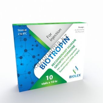 Гормон роста Biolex Biotropin 10 флаконов по 10 ед (100 ед) - Минск