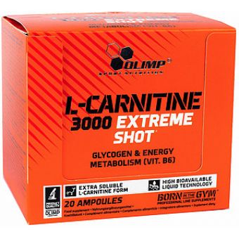 L- Карнитин Olimp L-Carnitine 3000 Extreme Shot (20 ампул по 25мл) - Минск